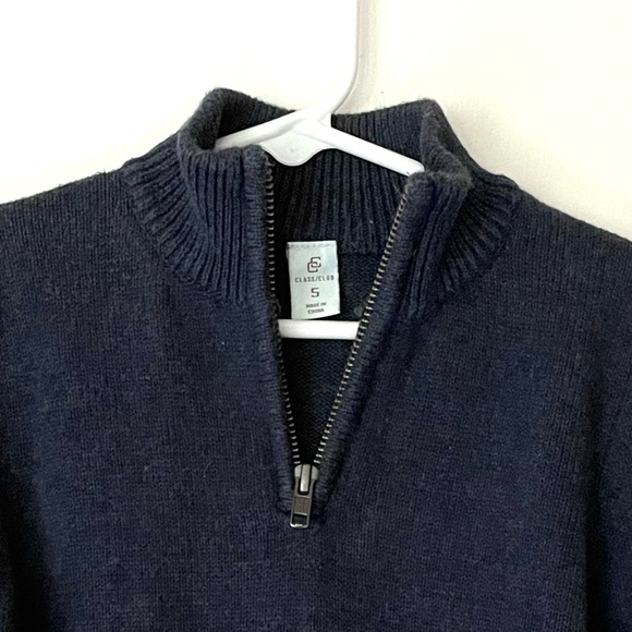 Class Club Sweater w/ Blown Elbow Patch - Picture 2 of 3